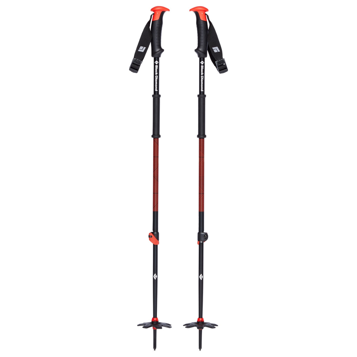 Black Diamond Traverse Ski Poles - Hyper Red