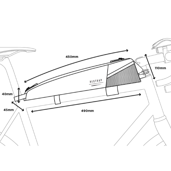 Restrap Race Long Top Tube Bag